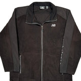 New Balance Fleece Jacket - Large Black Polyester