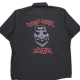 Bad Ass Mafia Red Kap Graphic Short Sleeve Shirt - XL Black Cotton Blend