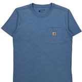 Carhartt T-Shirt - Small Blue Cotton