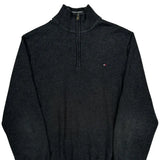 Tommy Hilfiger 1/4 Zip - XL Gray Cotton