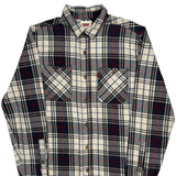 Levis Checked Flannel Shirt - Small Multicoloured Cotton