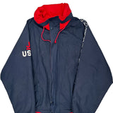 Racing Nautica Spellout Windbreaker - Large Navy Cotton