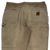 Carhartt Carpenter Trousers - 38W 30L Beige Cotton