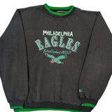 Philadelphia Eagles Logo Athletics Football Sweatshirt - XL Gray Cotton Blend
