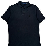 Polo By Ralph Lauren Polo Shirt - Medium Black Cotton