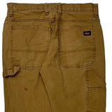 Dickies Carpenter Trousers - 32W 30L Brown Cotton