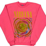 Nirvana Gildan Band Sweatshirt - XL Pink Cotton Blend