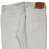 Levis 501 Jeans - 35W 30L White Cotton
