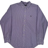 Ralph Lauren Checked Shirt - 2XL Purple Cotton