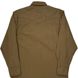 Wrangler Shirt - Large Brown Cotton