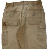 Carhartt Double Knee Carpenter Pants - 32W 31L Beige Cotton