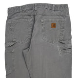 Carhartt Carpenter Trousers - 34W 33L Grey Cotton