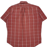 Blaire Shirt Ralph Lauren Checked Short Sleeve Shirt - Large Red Cotton