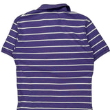Polo By Ralph Lauren Striped Polo Shirt - Small Purple Cotton
