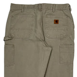 Carhartt Carpenter Pants - 34W 32L Khaki Cotton