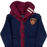 Age 3 Polo By Ralph Lauren Cardigan - XS Burgundy Cotton