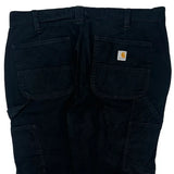 Carhartt Cargo Trousers - 34W 30L Black Cotton