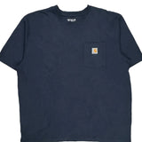 Carhartt T-Shirt - XL Navy Cotton