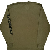 Carhartt Spellout Long Sleeve T-Shirt - Large Green Cotton