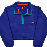 Made In USA Patagonia Cropped Fleece - 2XL Blue Polyester