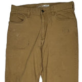 Carhartt Carpenter Trousers - 34W 30L Brown Cotton