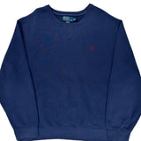 Polo By Ralph Lauren Sweatshirt - 2XL Blue Cotton