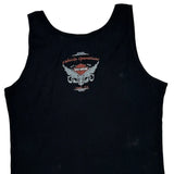Harley Davidson Graphic Tank Top - 2XL Black Cotton