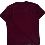 American Eagle Graphic T-Shirt - Large Burgundy Cotton
