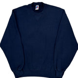 Made In USA Russell Athletic Sweatshirt - Large Navy Cotton