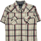 Oakley Checked Short Sleeve Shirt - Small Multicoloured Cotton