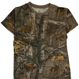 Hanes Camo T-Shirt - Medium Khaki Cotton