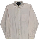Tommy Hilfiger Striped Shirt - Small Pink Cotton