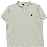 Polo By Ralph Lauren Slim Fit Polo Shirt - XL White Cotton