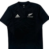All Blacks Adidas 2009-10 Home Rugby Shirt - Large Black Polyester