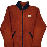 The North Face Fleece Jacket - Large Orange Polyester