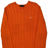 Ralph Lauren Sweater - Large Orange Cotton
