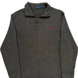 Polo By Ralph Lauren 1/4 Zip - Medium Gray Cotton