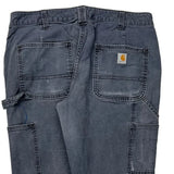 Carhartt Carpenter Trousers - 32W UK 12 Grey Cotton