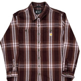 Carhartt Checked Flannel Shirt - XL Brown Cotton