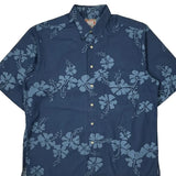Commemorative Classics Reyn Spooner Floral Hawaiian Shirt - Large Blue Cotton