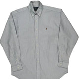 Blake Shirt Ralph Lauren Striped Shirt - Medium Blue Cotton