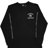 Skull Logo Harley Davidson Long Sleeve T-Shirt - XL Black Cotton