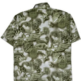 Southpole Short Sleeve Shirt - Large Green Polyester