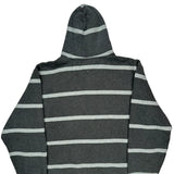 Tommy Hilfiger Striped Hoodie - XL Gray Cotton Blend