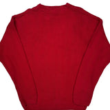 Chaps Ralph Lauren Herringbone Sweater - Large Red Cotton