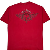 Hawkeye Harley-Davidson Coralville, Ia Harley Davidson Graphic T-Shirt - 2XL Red Cotton