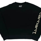 Tencel Fiber Series Carhartt Spellout Sweatshirt - Medium Black Cotton