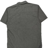 Levis Short Sleeve Shirt - Large Gray Cotton