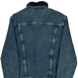 Levis Sherpa Lined Denim Jacket - Large Black Denim