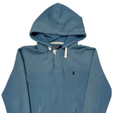 Polo By Ralph Lauren Hoodie - Large Blue Cotton